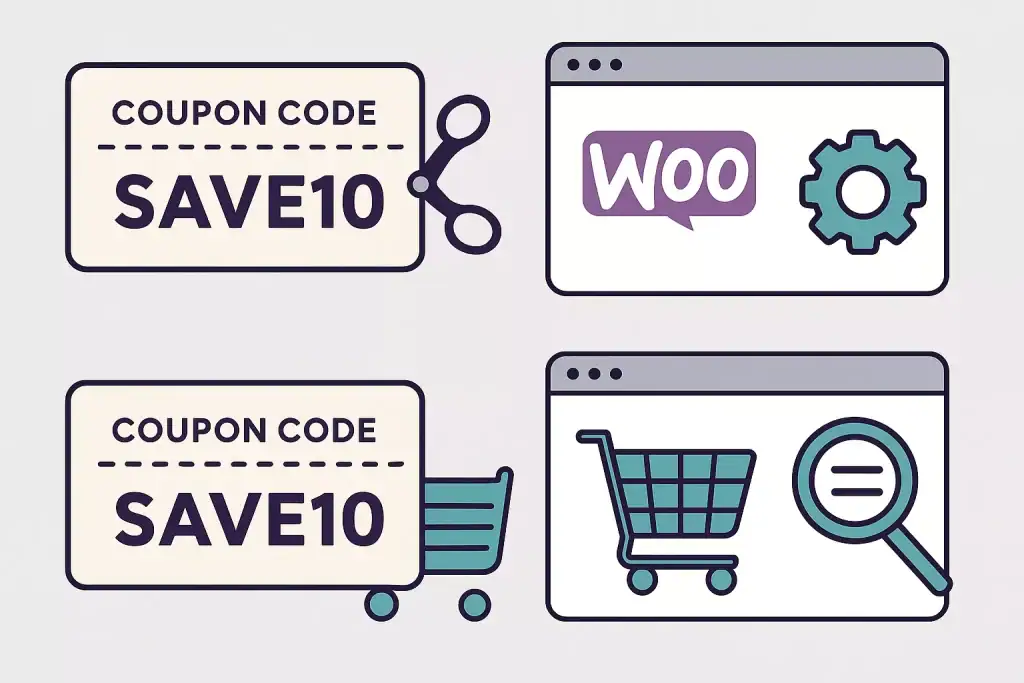 Kod rabatowy SAVE10 i zamówienia online na WooCommerce.