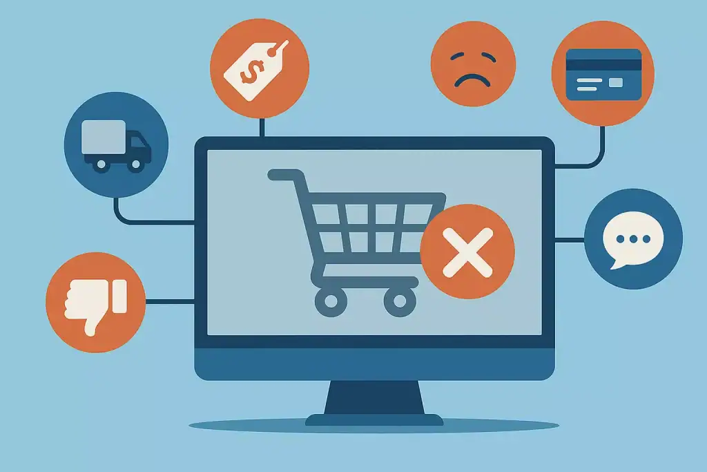 Brak możliwości zakupów online z powodu różnych problemów i frustracji.