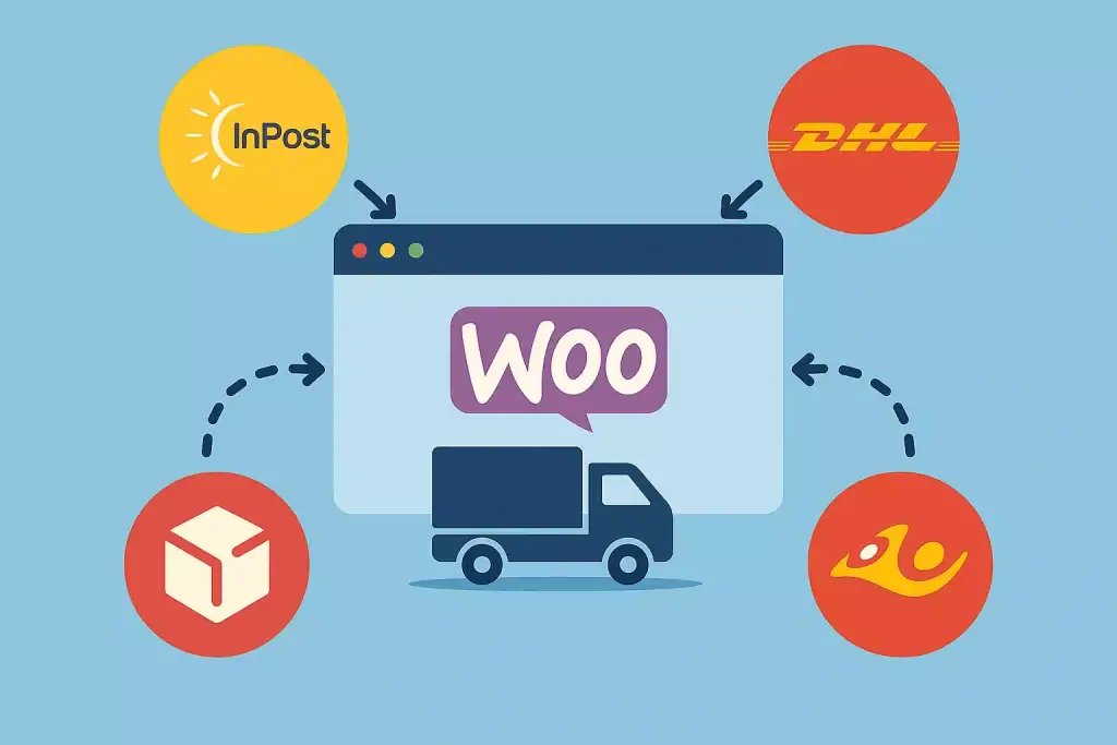 System wysyłki paczek: InPost, DHL, Kurier DPD, przesyłki kurierskie.