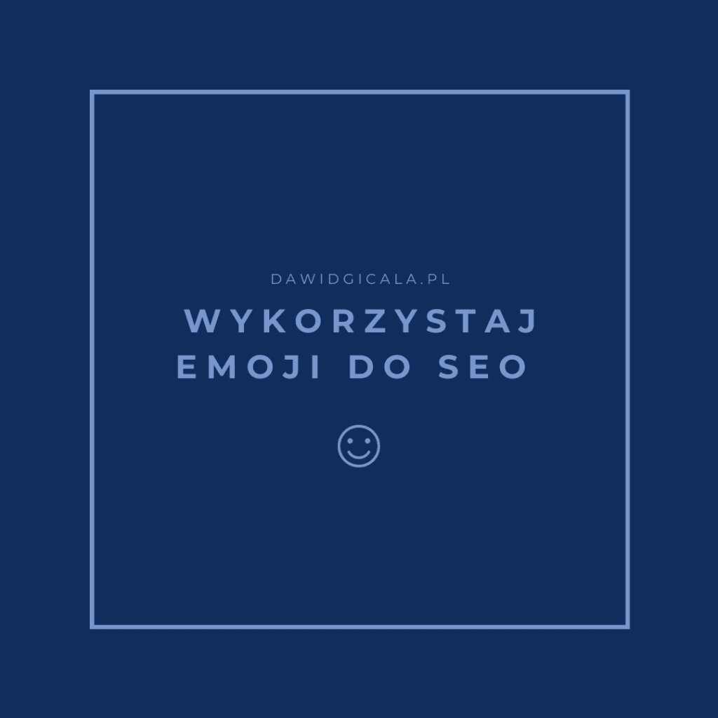 wykorzystaj emoji do seo