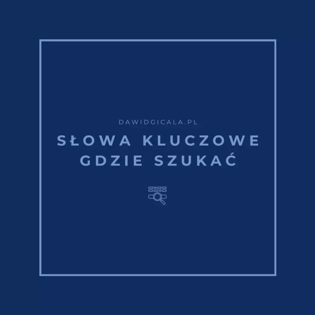 słowa kluczowe