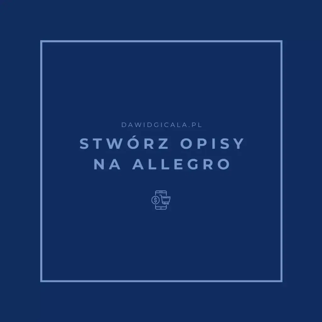 opisy na allegro
