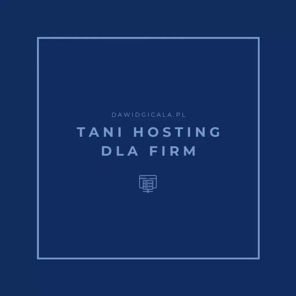 tani hosting dla firm
