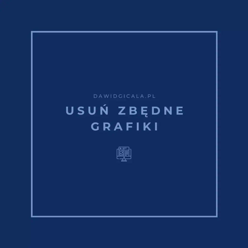 usun zbedne grafiki