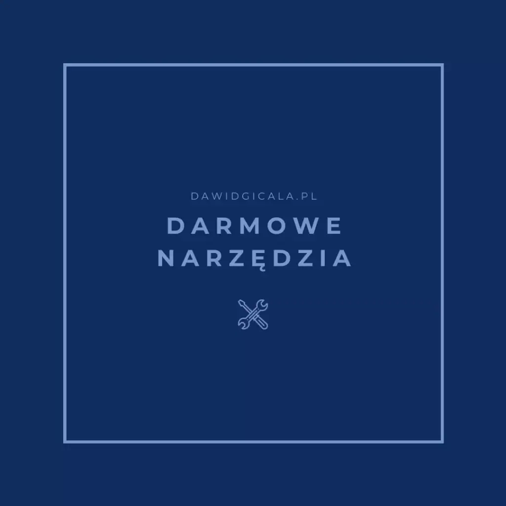 darmowe narzedzia