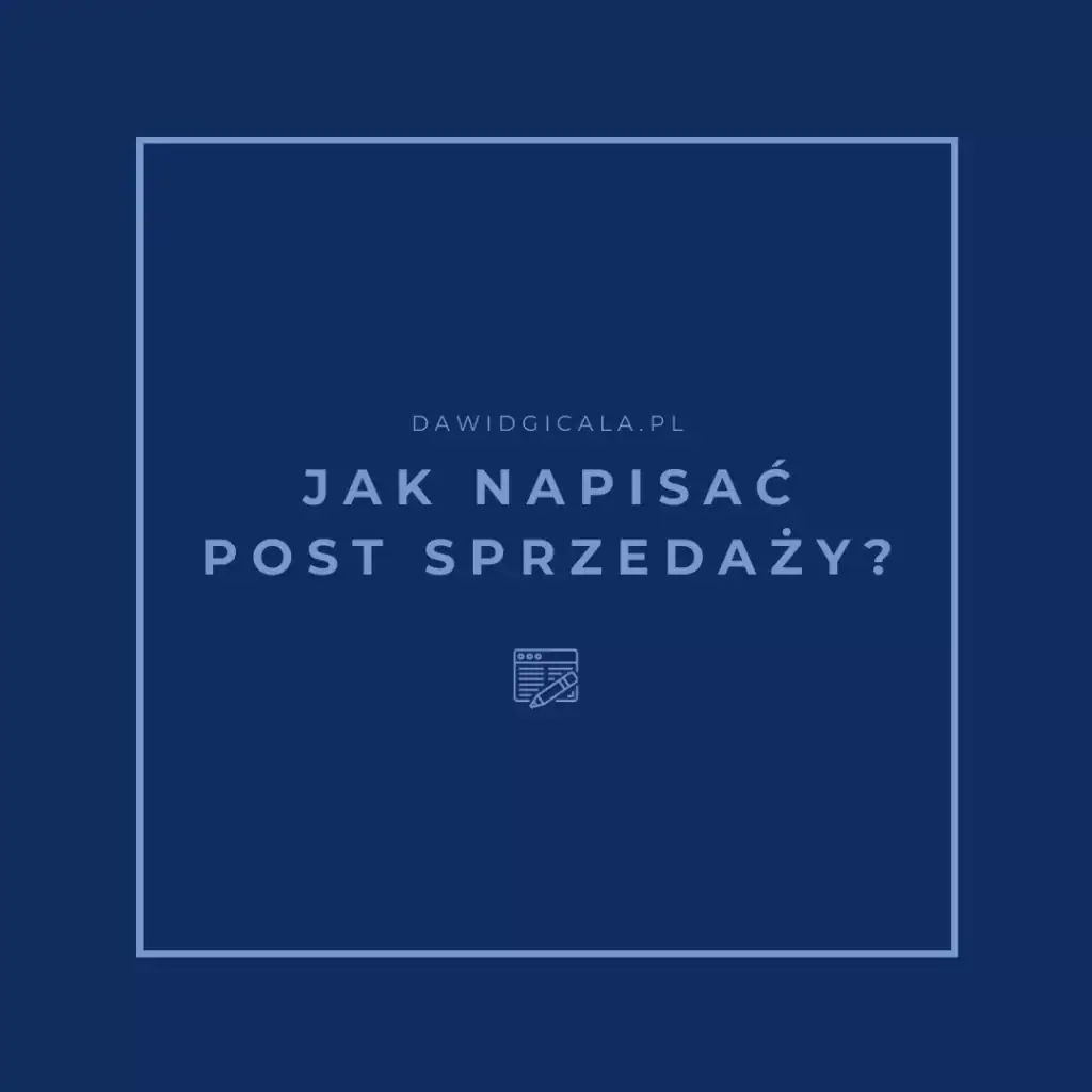 post sprzedazowy jak napisac