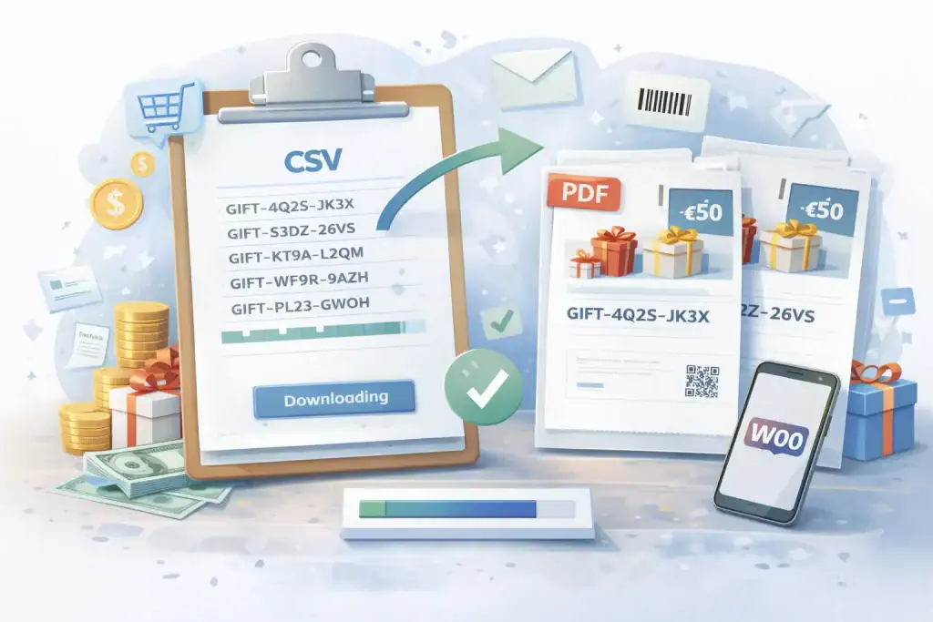Darmowe próbki PDF z kodami QR i statystykami.
