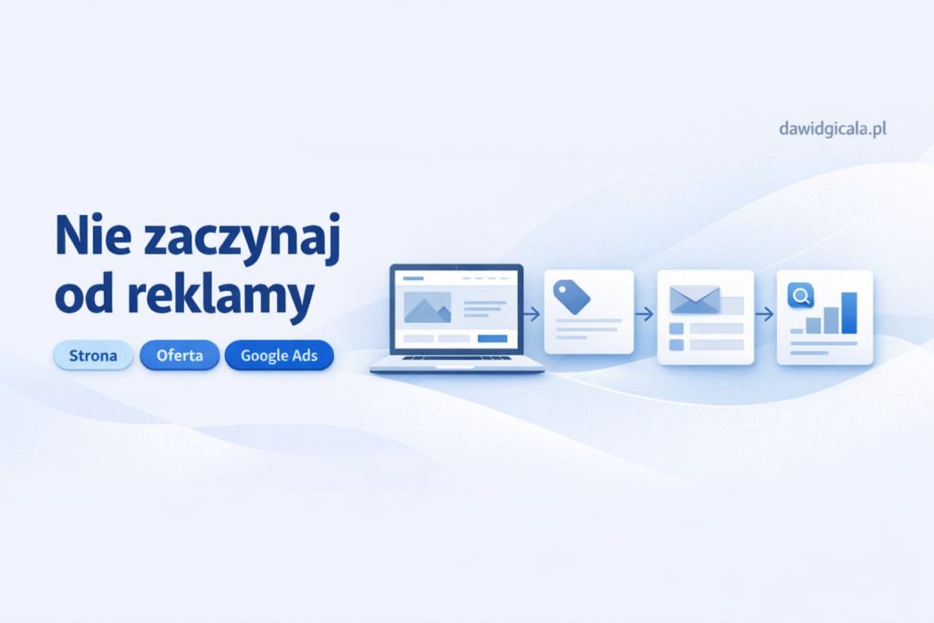 Co najpierw strona firmowa czy Google Ads, jeśli chcesz zacząć promować firmę online?