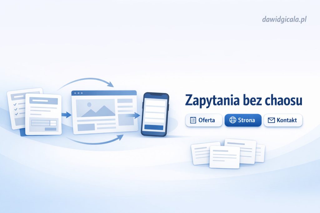 Dlaczego firma ma stronę, ale nadal nie dostaje wartościowych zapytań?