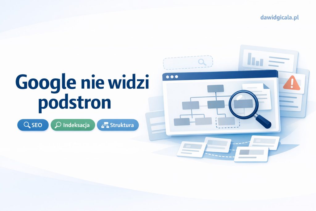 Dlaczego Google nie indeksuje części podstron mimo że strona działa normalnie?