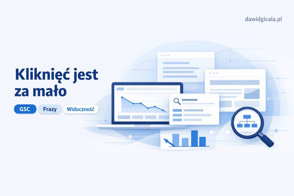 Dlaczego strona jest w Google, ale nie ma kliknięć z wyników wyszukiwania?
