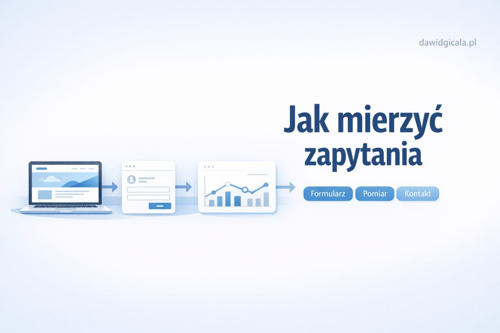 Jak mierzyć zapytania z formularza na stronie firmowej bez wdrażania rozbudowanych narzędzi?