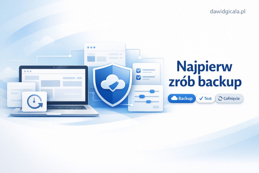 Kiedy zrobić backup WordPressa przed zmianami na stronie i czego nie pomijać?