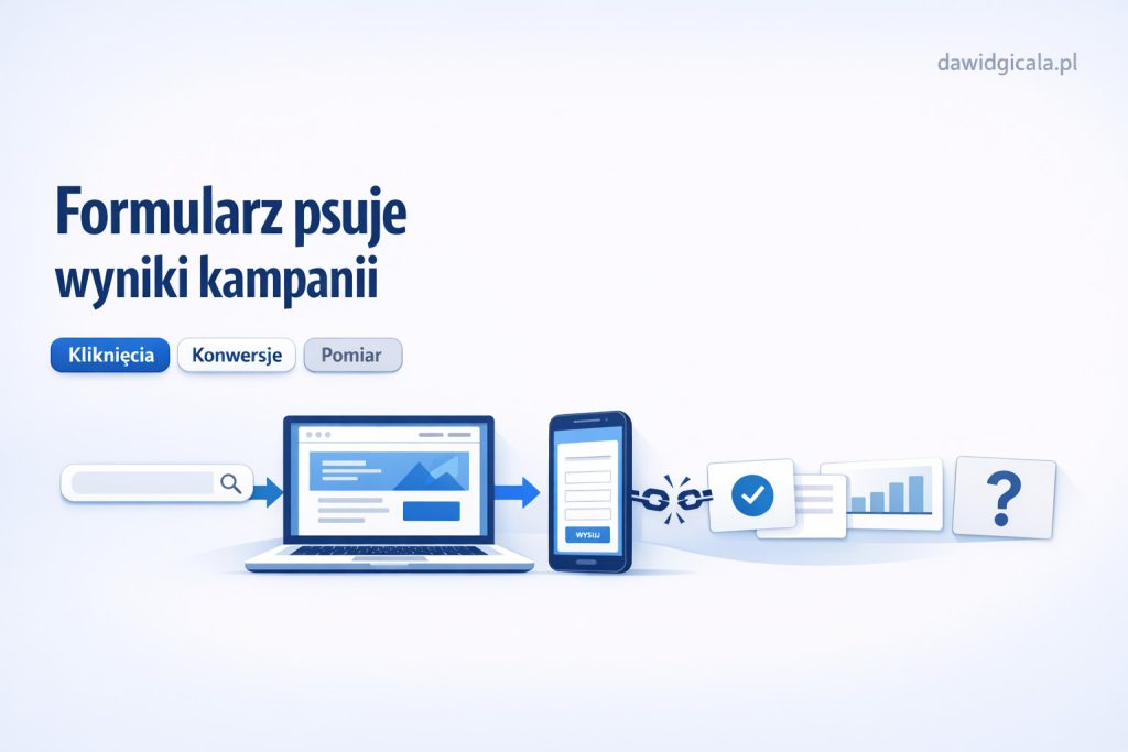 Konwersje w Google Ads – Kiedy formularz psuje ocenę kampanii