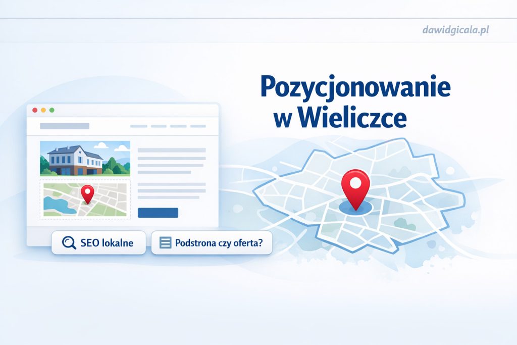 Pozycjonowanie w Wieliczce — kiedy lokalna podstrona ma sens, a kiedy przeszkadza?