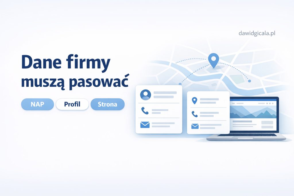 Spójne dane NAP firmy w Google i na stronie — gdzie najczęściej pojawiają się błędy?