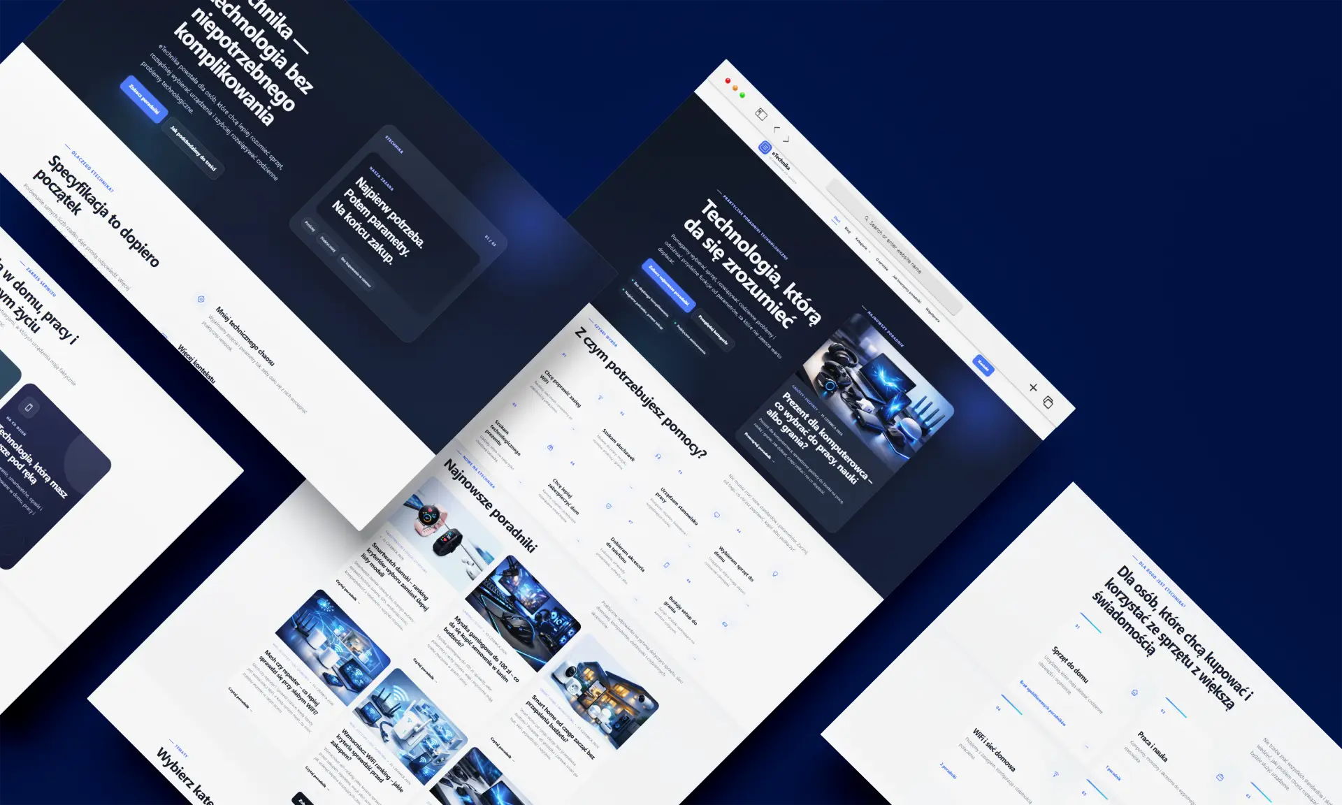Projekt portalu e-Technika.com.pl o technologii i sprzęcie elektronicznym