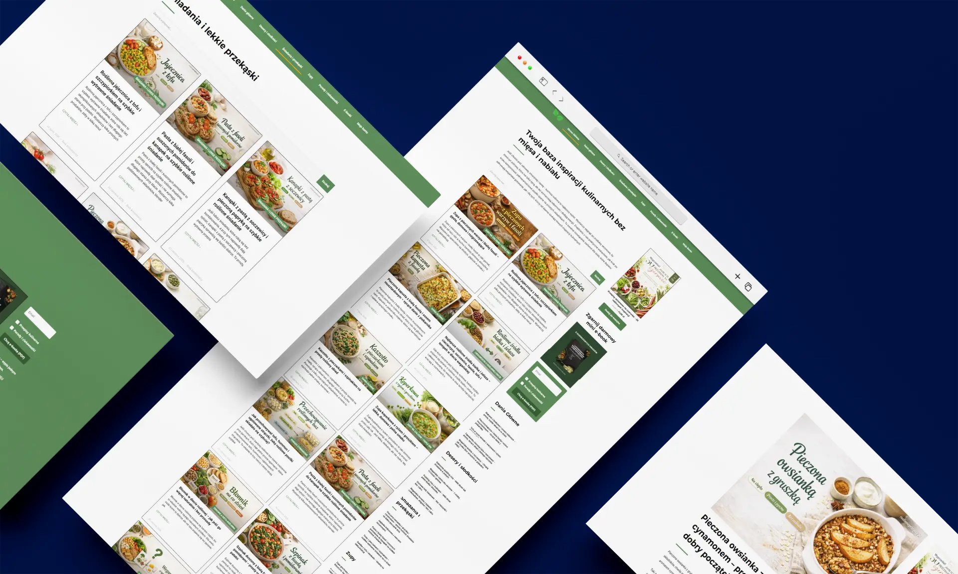 Projekt portalu RoslinnePrzepisy.pl z przepisami kuchni roślinnej