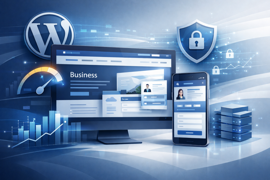 Strona wizytówka WordPress – Cena, zakres i funkcje potrzebne małej firmie